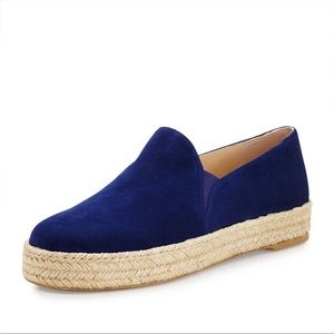 Stuart weitzman blue suede nugal Napa espadrille